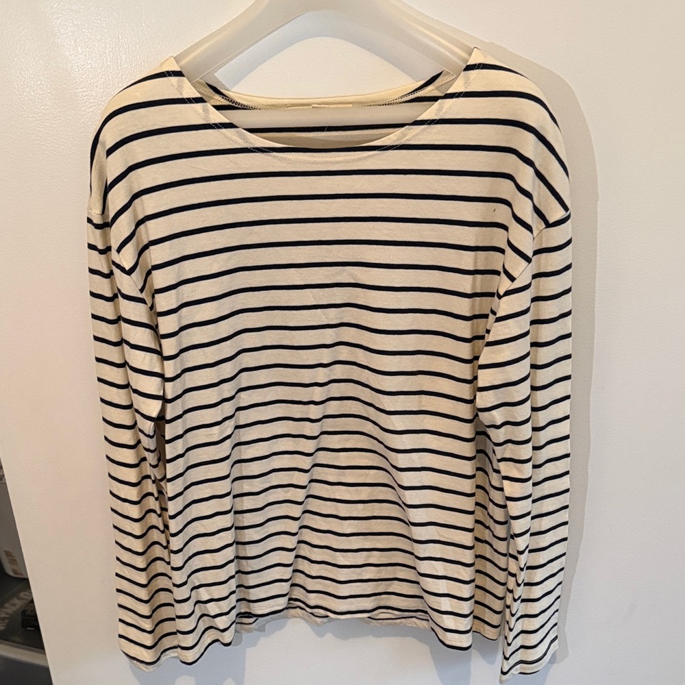 Nili Lotan Striped Long Sleeve Shirt